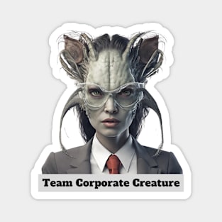 Team Corporate Creature - female in suit Magnet