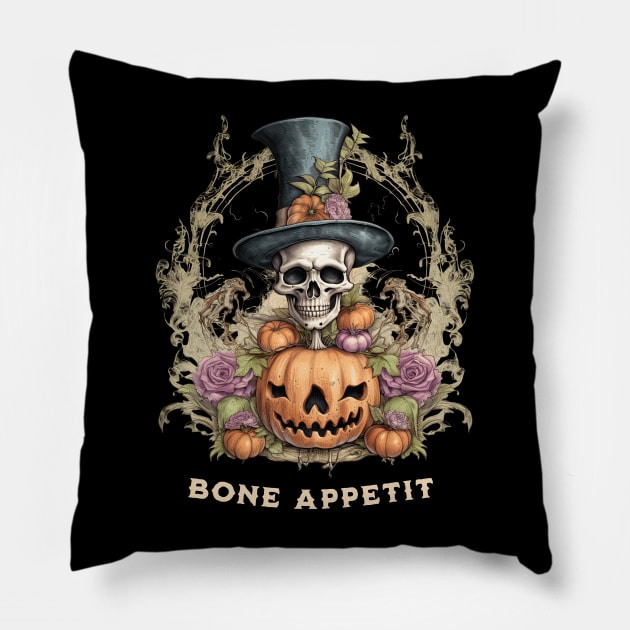 Bone Appetit Pillow by Three Meat Curry