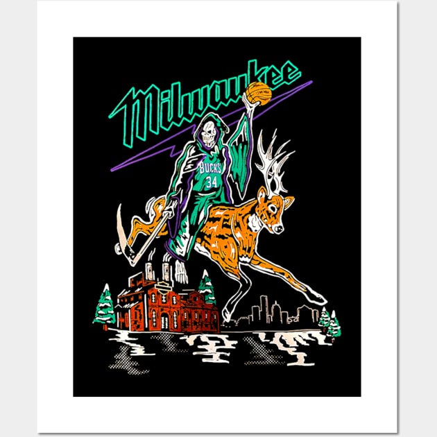 Milwaukee Bucks Shirt – Warren Lotas Milwaukee Bucks Buckrider