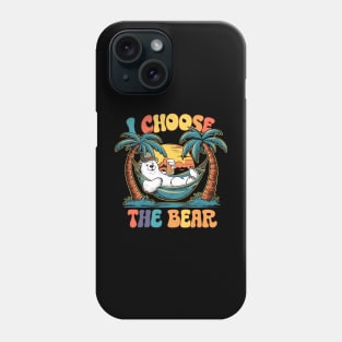 I choose the Bear and beer. Summer vibes Phone Case