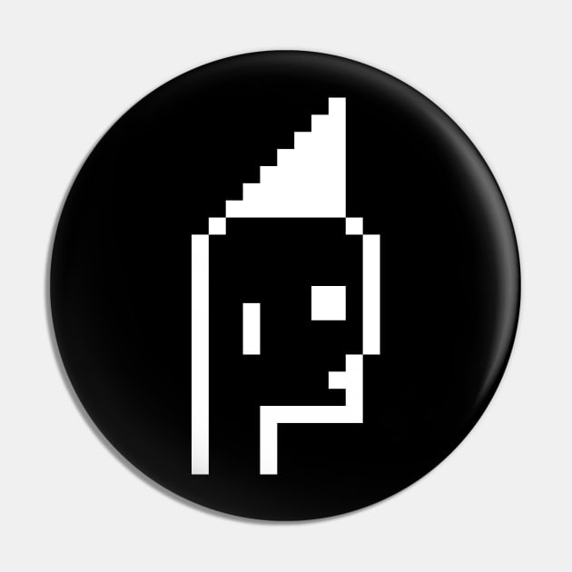 Punk Mohawk, Black and White / ToolCrypto / Pixel Art - Punk