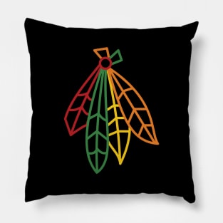 Blackhawks Feathers Pillow