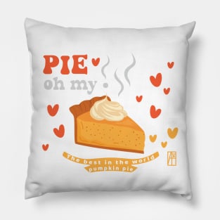 Pie, oh my! - Thanksgiving Oh My Pumpkin Pie with Pumpkin Spice Sprinkles - The best in the world pumpkin pie Pillow