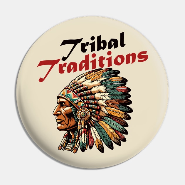 Indian chief Pin by Art_Boys