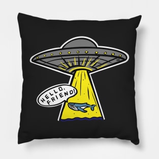 Hello Intergalactic Friend Pillow