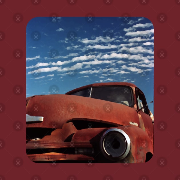 Abandoned 1950s Chevy Truck, Texas, 1991, Image 1 by Wondergarbs