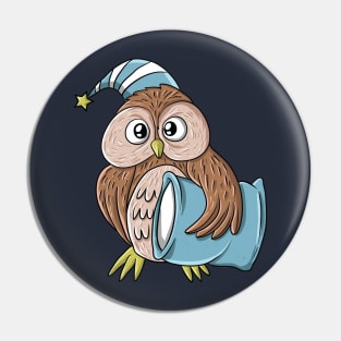 Funny Owl Festival Of Sleep Sleeping Gift for Men Women Kids Pin