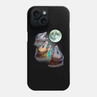 Three Opposum Moon With 3 Possums And Dead Moon Costume Phone Case