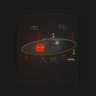 Tai Chi Astrology of Sun, Moon and Earth T-Shirt