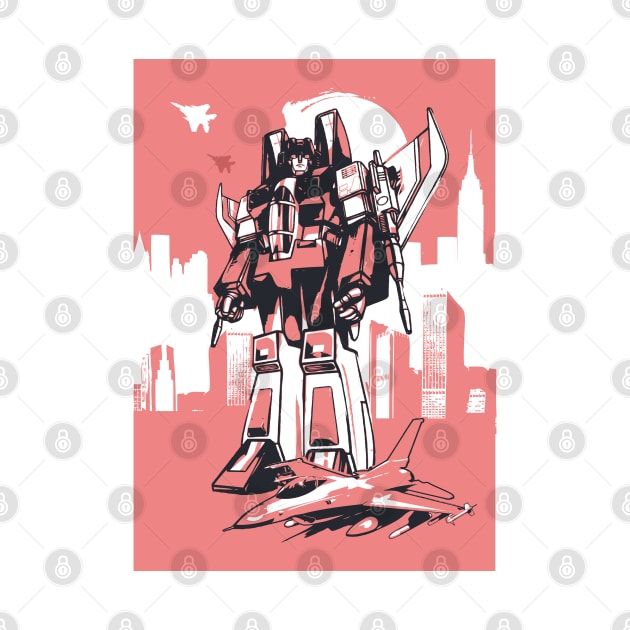 Starscream Transformers art print by 2ToastDesign