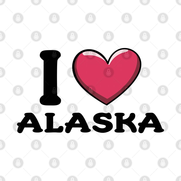 I Love Alaska State by BrightGift