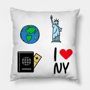 NYC Sticker Pack Pillow