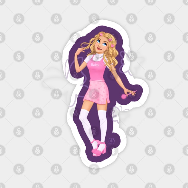 2000s Decade Girl Magnet by 513KellySt