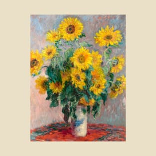 Bouquet of Sunflowers by Claude Monet T-Shirt