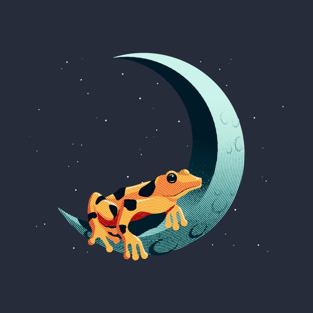 Frog on Moon by asitha