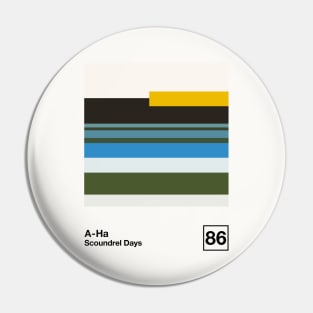 Scoundrel Days / Minimalist Style Graphic Artwork Design Pin