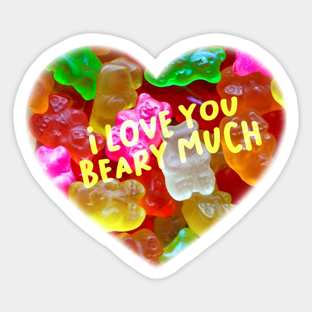 Valentine's Day Stickers, Gummy Bear Valentine Stickers