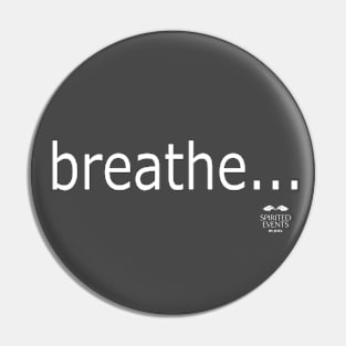 Breathe - white Pin