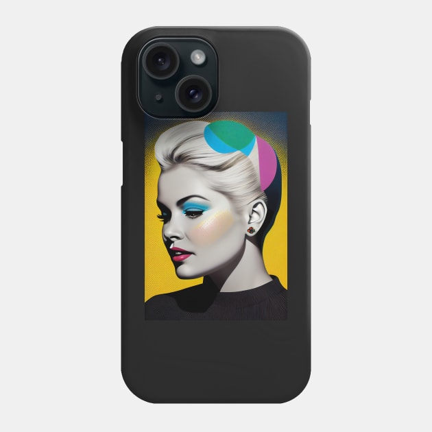 Modern woman in pop-art style portait Phone Case by loucaski