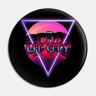 Lit City Hollywood Pin