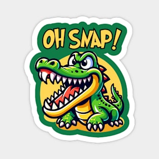 Oh Snap! Cartoon Dinosaur Dragon Fun Magnet