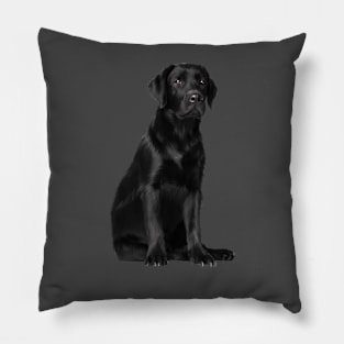 Black Labrador Retriever Puppy Dog, Lab Dog Lover Pillow