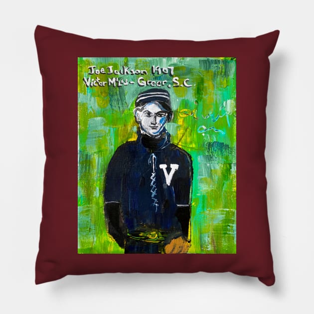 Shoeless Joe Jackson Pillow by ElSantosWorld