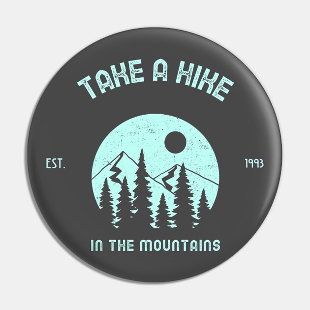 Hiking Hiker Pin by Tip Top Tee's