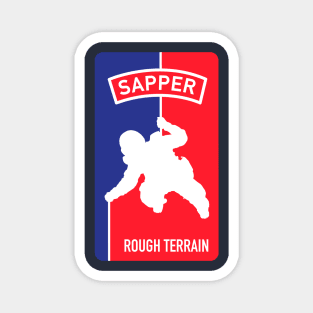 SAPPER Rough Terrain Combat Engineer NBA logo Magnet
