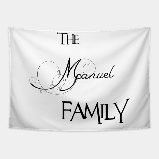 The Manuel Family ,Manuel Surname Tapestry by Francoco