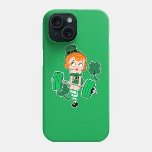 St.Patrick's fitness,  barbell girl Phone Case