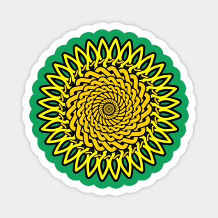 Celtic Knot Sunflower Drawing Magnet