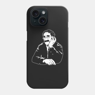 Groucho - White Ink Phone Case