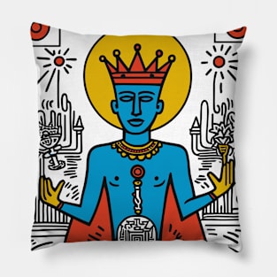 Graffiti Esoteric Tarot Card Pillow