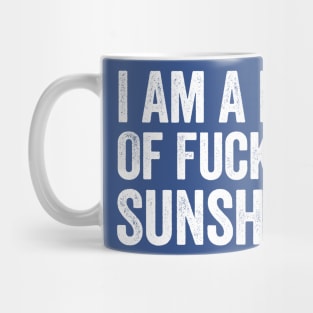 I’m A Ray Of Fucking Sunshine Glass Cup With Wood Lid and Straw, Adult  Humor Cup, Sarcastic Gift, Funny Gift idea, Funny Saying on A Cup