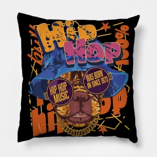 Pitbull Hip Hop was born in Since1973 Graffiti Pillow