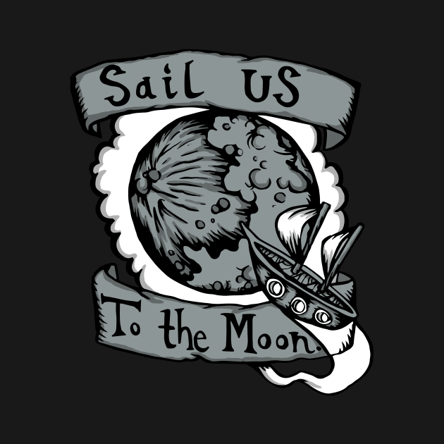 Sail Us to the Moon - Radiohead Illustrated Lyrics by bangart