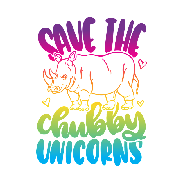 Save The Chubby Unicorns by Blot & Ink