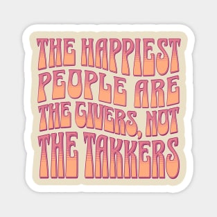 Givers Triumph Graphic Tee - Positivity & Kindness Shirt Magnet