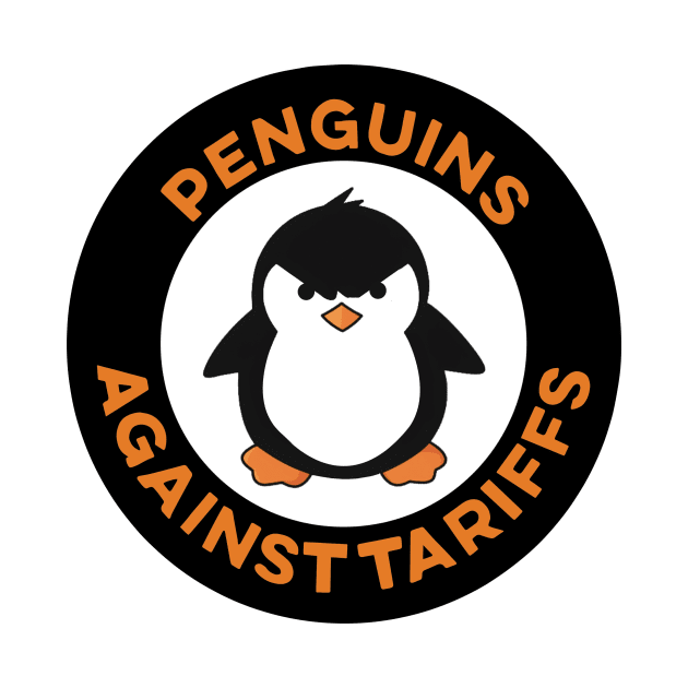 Penguins Against Tariffs by Marr Depaula