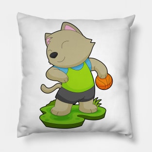 Cat Basketball player Basketball Pillow