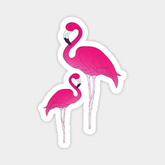 Caribbean Flamingo Magnet by novaya