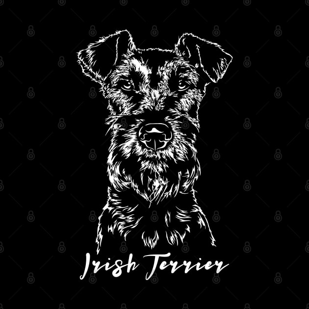 Irish Terrier dog portrait by wilsigns