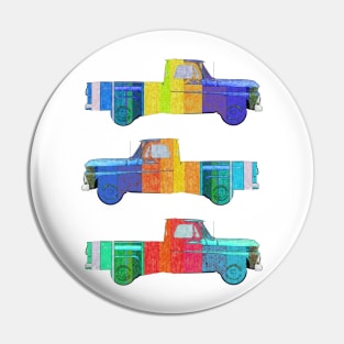 Chevy C 10 pop color Pin