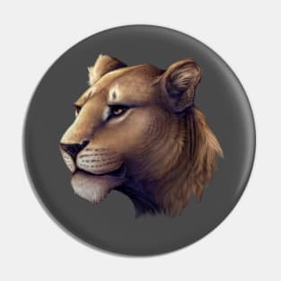 African Lioness at dawn Pin