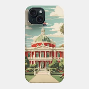 Carlton Gardens Australia Vintage Travel Poster Phone Case