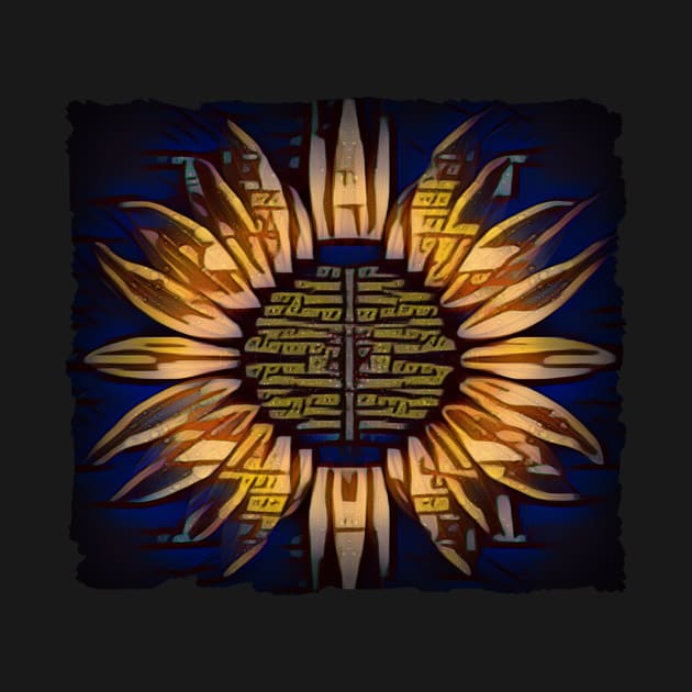 Sunflower Tribal Art Design by PhotoArts