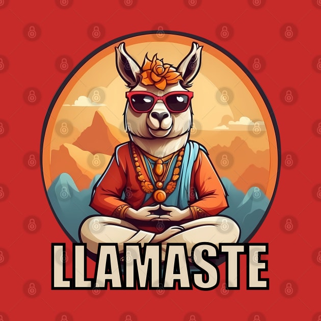 LLamaste - Funny Master Yogi Yoga Llama by BrickheadzBro