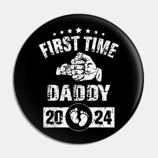 First Time Daddy 2024 1St Fathers Day 2024 For New Dad Pin