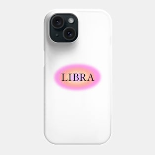 Glowing Aura Libra Zodiac Sign Phone Case